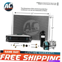 コンデンサー ACキットユニバーサルエバポレーターアンダーダッシュユニットコンプレッサーとコンデンサー16 x 27 AC Kit Universal Evaporator Underdash Unit Compressor And Condenser 16 x 27