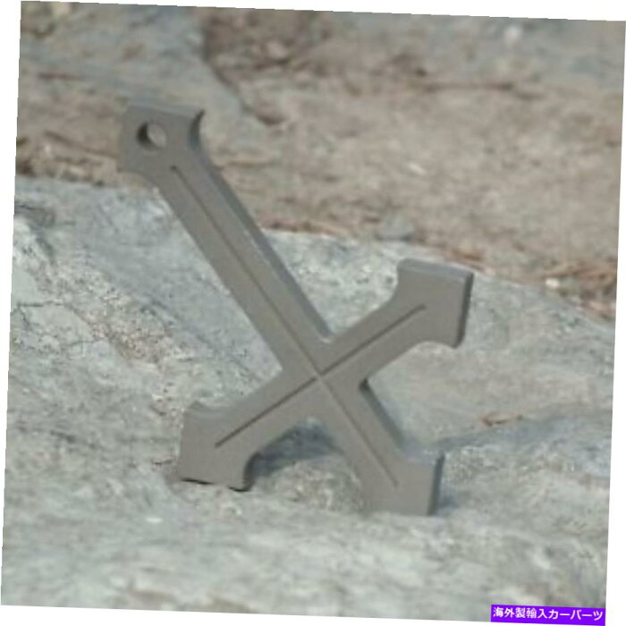 Cross Bar チタンプライバーEDC十字架クロスカトリックの宗教ネックレスペンダント飾り Titanium pry bar EDC Crucifix Cross Catholic Religious necklace pendant ornament