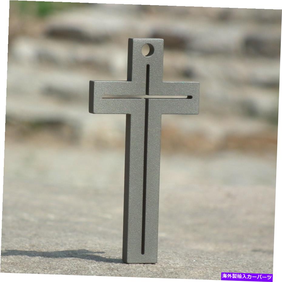 Cross Bar チタンプライバーEDC十字架クロスカトリックの宗教ネックレスペンダント飾り Titanium pry bar EDC Crucifix Cross Catholic Religious necklace pendant ornament