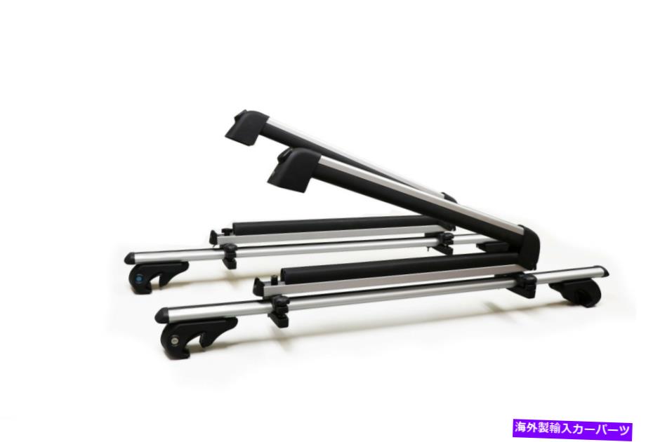 Cross Bar ブライトラインクロスバールーフスキーラックコンボ2004-2015日産クエストに互換性 BRIGHTLINES Cross Bars Roof Ski Rack Combo Compatible For 2004-2015 Nissan Quest