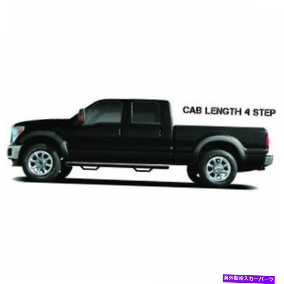 Nerf Bar n-fab C1473qc-tx nerfステップバーキャブの長さ（片側2ステップ）new N-FAB C1473QC-TX Nerf Step Bar-Cab Length (2 Steps per Side) NEW