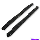 Nerf Bar ブラック5in楕円形のベントチューブ付きステップパッドステップナーフバー用 Black 5in Oval Bent Tube w/Step P...