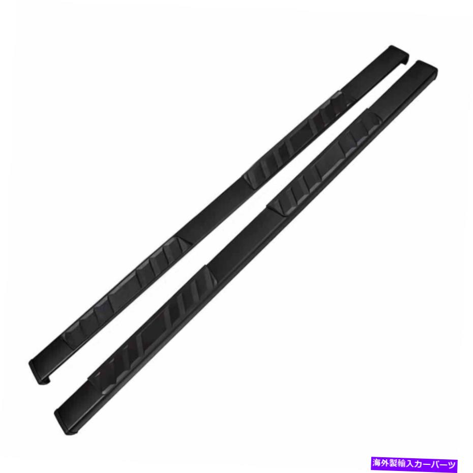 Nerf Bar ブラックチタン4インラペゾイドw/2パッドステップnerf bar for 09-19 RAM 1500 ext Cab Black Titanium 4in Trapezoidal w/2 Pads Step Nerf Bar for 09-19 Ram 1500 Ext Cab