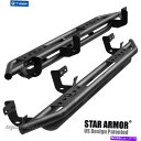 Nerf Bar タイガースターアーマーブラックサイドステップナーフバーフィット2009-2018ラム1500クアッドキャブ TYGER Star Armor ...