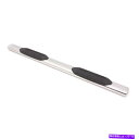 Nerf Bar Lund 24397008楕円形のストレートナーフバー、6in、Pol SS、Ram Quad Cab LUND 24397008 Oval ...