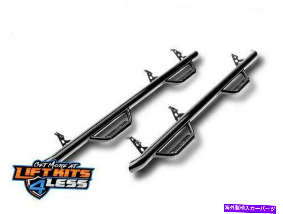 Nerf Bar n-fab H0464グロスW2W 2006-2010のベッドアクセスW/ベッドアクセスH3 N-Fab H0464 Gloss W2W Nerf Step Bar w/Bed Access for 2006-2010 Hummer H3