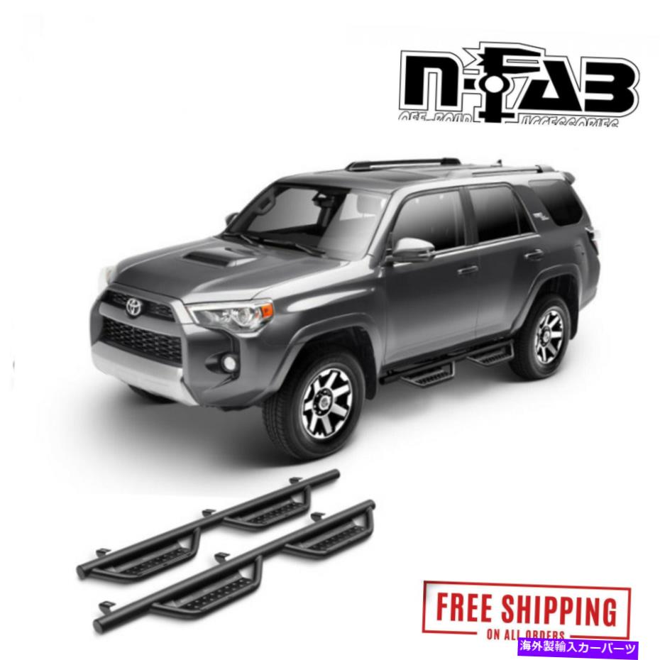 Nerf Bar n-fab rs 10-21トヨタ4runner non limited for 10-21のためのテクスチャブラックキャブの長さnerf bar N-Fab RS Textured Black Cab Length Nerf Bar For 10-21 Toyota 4Runner Non Limited