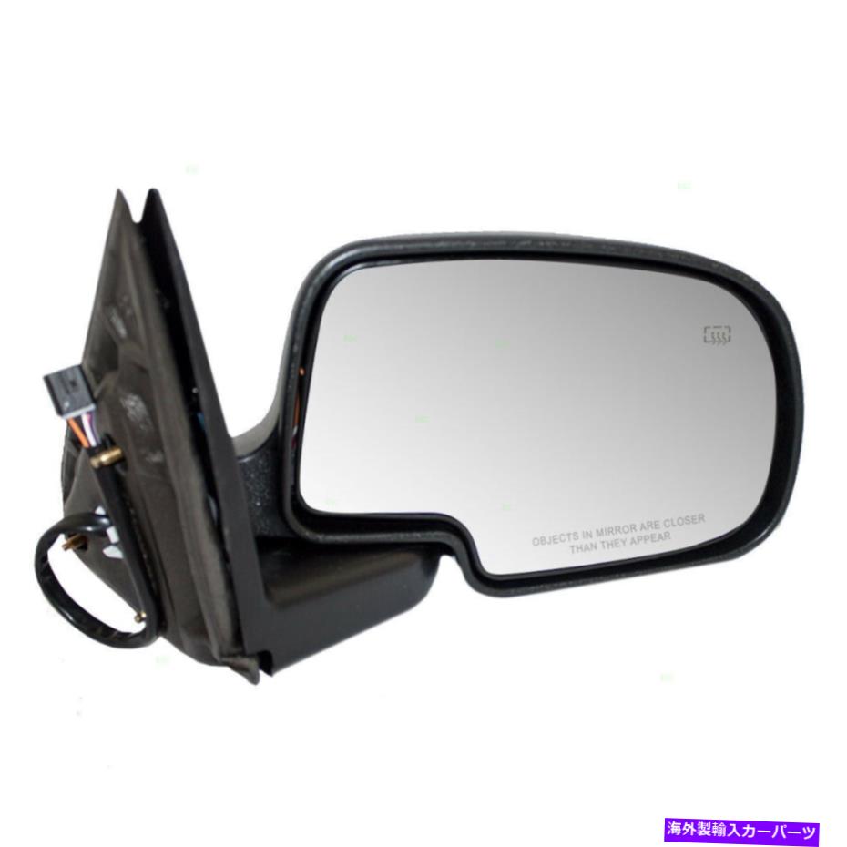 USミラー パワーミラーはキャデラックシボレーGMC SUVピックアップ助手席の加熱クロムキャップに適合します Power Mirror fits Cadillac Chevy GMC SUV Pickup Passenger Side Heated Chrome Cap