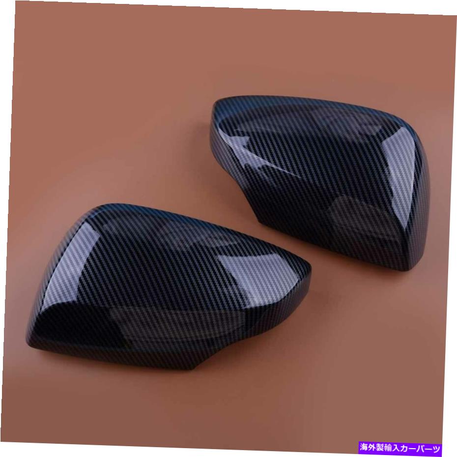 USミラー 2xカーボンファイバースタイルサイドミラーカバートリムスバルWRX STI 15-2021車に適していま..
