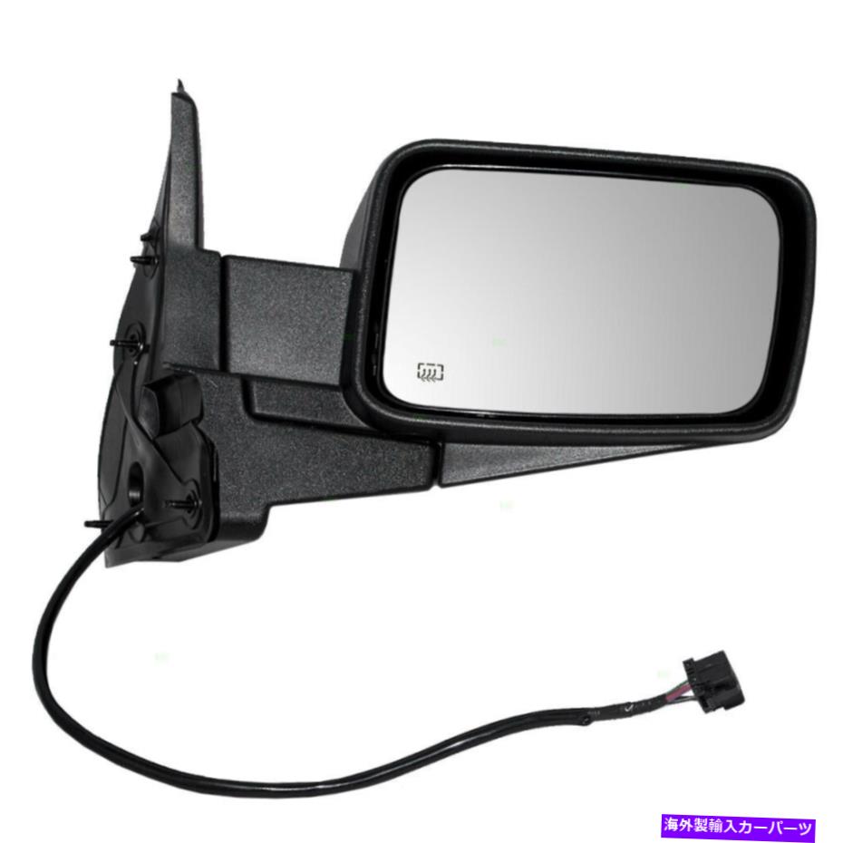 USミラー 06-10のサイドミラー Side Mirror for 06-10 Jeep Commander Passengers Power Heated Textured 55396636AD