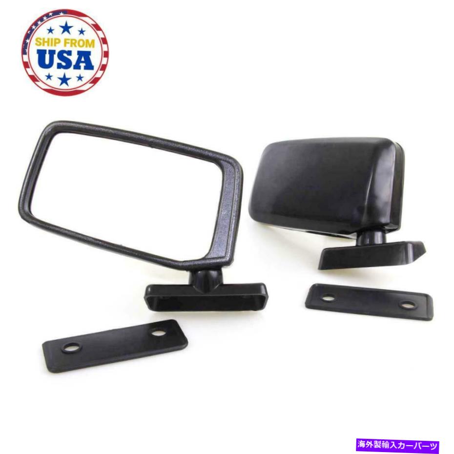 USミラー ブラックドアミラーLH RHフィット日産ダットサン620 720 120Y 520 521 B310トラック60-89 BLACK DOOR MIRRORS LH RH Fit NISSAN DATSUN 620 720 120Y 520 521 B310 TRUCK 60-89