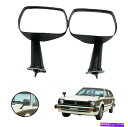 USミラー トヨタマツダダッサンサニーユニバーサルレトロカスタムブラックフェンダーミラーLH+RH For TOYOTA MAZDA DATSUN SUNNY Universal Retro Custom Black Fender Mirrors LH+RH