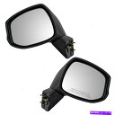 USミラー ホンダシビック12-15サイドビューのセットマニュアルミラーテクスチャアフターマーケットに適合する Fits Honda Civic 12-15 Set of Side View Manual Mirrors Textured Aftermarket