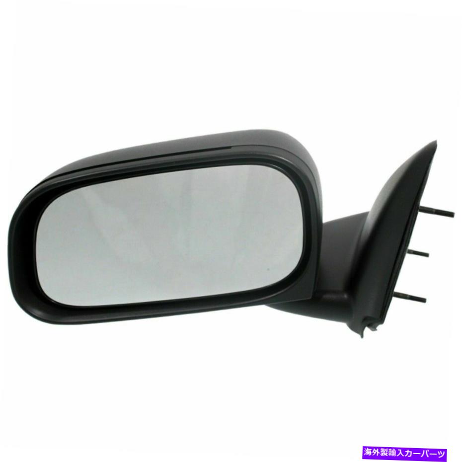 USミラー 2005-11ダッジミツビシラムダコタレイダーのための左マニュアルミラーテクスチャーブラック Left Manual Mirror Textured Black For 2005-11 Dodge Mitsubishi Ram Dakota Raider