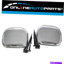 USミラー クロムサイドドアミラーペアトヨタハイアスバンのLH+RH ?2005マニュアルセット Chrome Side Door Mirrors Pair LH+RH for Toyota Hiace Van 1989~2005 Manual Set