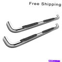 Nerf Bar グッドマーク洗練された丸いステップナーフバーはシボレー雪崩EFX21096に適合します Goodmark Polished Round Step Nerf Bars Fits Chevrolet Avalanche EFX21096(2)