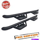 Nerf Bar n-fab hpg1583cc-tx 3 "podiumキャブの長さブラックラウンドサイドステップ N-Fab HPG1583CC-TX 3" Podium Cab Length Black Round Side Steps