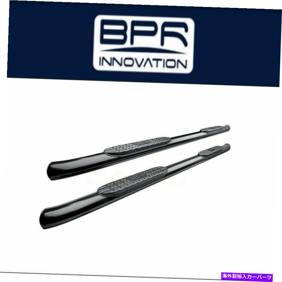 Nerf Bar 08-14シエラ/シルバードプロトラックス卵形のnerfバー5 "ブラックパウダーコーティング Westi..