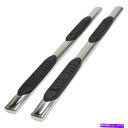 Nerf Bar 5in楕円形のストレートw/2パッドステップナーフバー2015-19 F-150/250/350拡張タクシー 5in Oval Straigh...