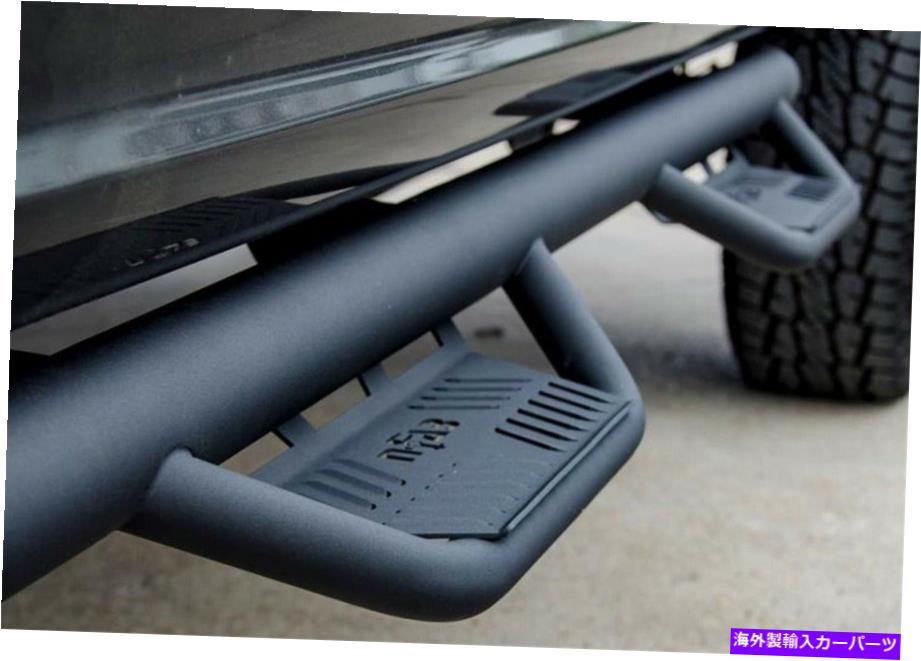 Nerf Bar n-fabブラック表彰台のステップバーが適合 N-Fab Black Podium Step Bars Fits 2009-2014 Ford F-150 SuperCrew Ca