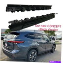 Nerf Bar トヨタハイランダーXU70 2020-2022に適合しているブラックサイドステップナーフバーランニングボード Black Side Step Nerf Bar Running Board Fits for Toyota Highlander XU70 2020-2022(2)