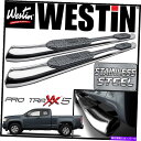 Nerf Bar Westin Pro Traxx 5ステンレス楕円形のnerfステップバー2015-21 GMCキャニオンエクステンデッドキャブ Westin...