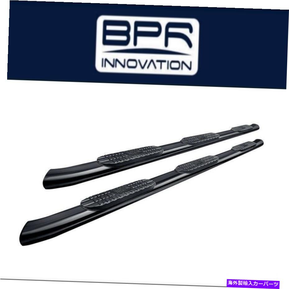 Nerf Bar 15-18 Ford F-150 Pro Traxxホイールツーホイールブラック楕円形の卵管ステップのウェスティ..