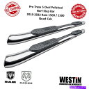 Nerf Bar Westin Pro Traxx 5楕円形のポリッシュステップバーフィット19-22 RAM 1500 /1500クアッドキャブ Westin...