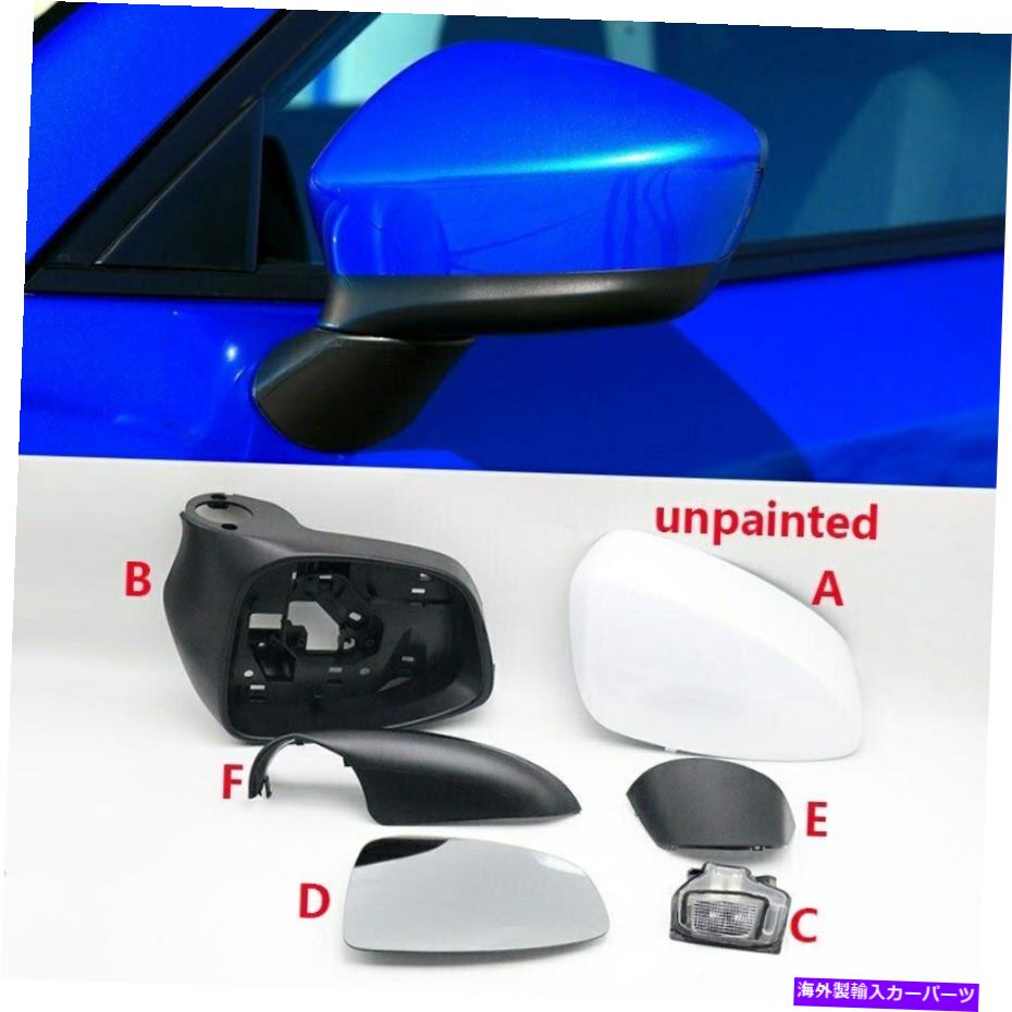 カーカバー カーバックビューミラーライトターンシグナルランプフレームキャップマツダCX-5 CX5 2013?14 Car Rearview Mirror Light Turn Signal Lamp Frame Cap For Mazda CX-5 CX5 2013~14