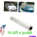 カーカバー マスキングフィルム12.5x328ftクリアポリエチレンシーティングカープラスチックカバー静的塗料 MASKING FILM 12.5x328ft CLEAR POLYTHENE SHEETING CAR PLASTIC COVER STATIC PAINT