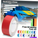 カーカバー トヨタカローラストライプ25フィート /50フィート用のグロスカラーレーシングストライプビニールラップデカール Gloss Color Racing Stripes Vinyl Wrap Decal For Toyota Corolla Stripe 25FT /50FT(2)
