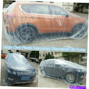 カーカバー ユニバーサルカーSUVボディレインダストスノーガレージカバープラスチック一時的な使い捨て Universal Car SUV Body Rain Dust Snow Garage Cover Plastic Temporary Disposable