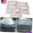 カーカバー 5xクリアプラスチック一時的な普遍的な使い捨て車カバーレインスノーダストガレージ 5X Clear Plastic Temporary Universal Disposable Car Cover Rain Snow Dust Garage