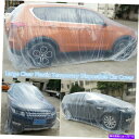 カーカバー ユニバーサルカーSUVボディレインダストスノーガレージカバープラスチック一時的な使い捨て Universal Car SUV Body Rain Dust Snow Garage Cover Plastic Temporary Disposable