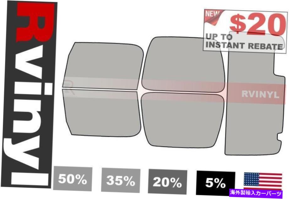 カーカバー Jeep WranglerのRtint Precut Window Tint Kit 1997-2006ティンティングフィルム Rtint Precut Window Tint Kit for Jeep Wrangler 1997-2006 Tinting Films