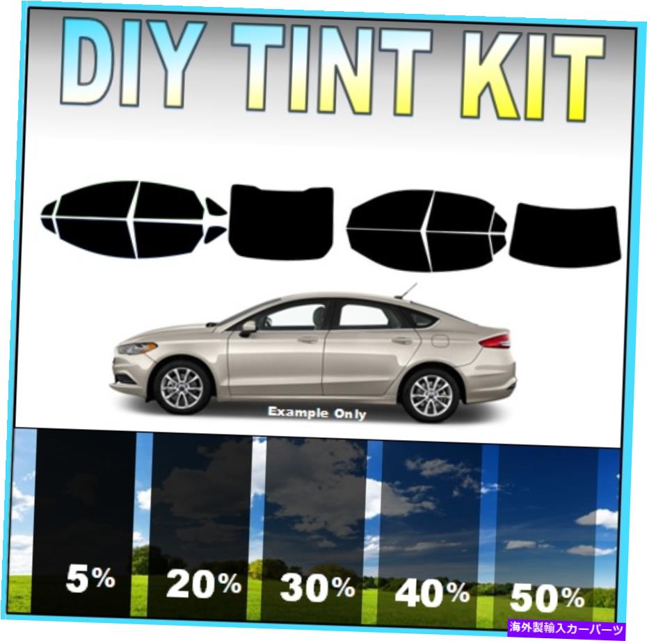 カーカバー DIY Precut Window Tint Kit 2006-2021 Ford Fusion Any Shades All Windowsに適合する DIY..