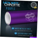 カーカバー 60 x 120 インチパープルサテンマットクロムメタリックビニールラップステッカーエアフリー 60 x 120 Inch Purple Satin Matte Chrome Metallic Vinyl Wrap Sticker Air Free