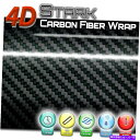 カーカバー 4Dブラック光沢カーボンファイバービニールラップフィルムロールシートバブルフリーエアリリース 4D Black Glossy Carbon Fiber Vinyl Wrap Film Roll Sheet Bubble Free Air Release