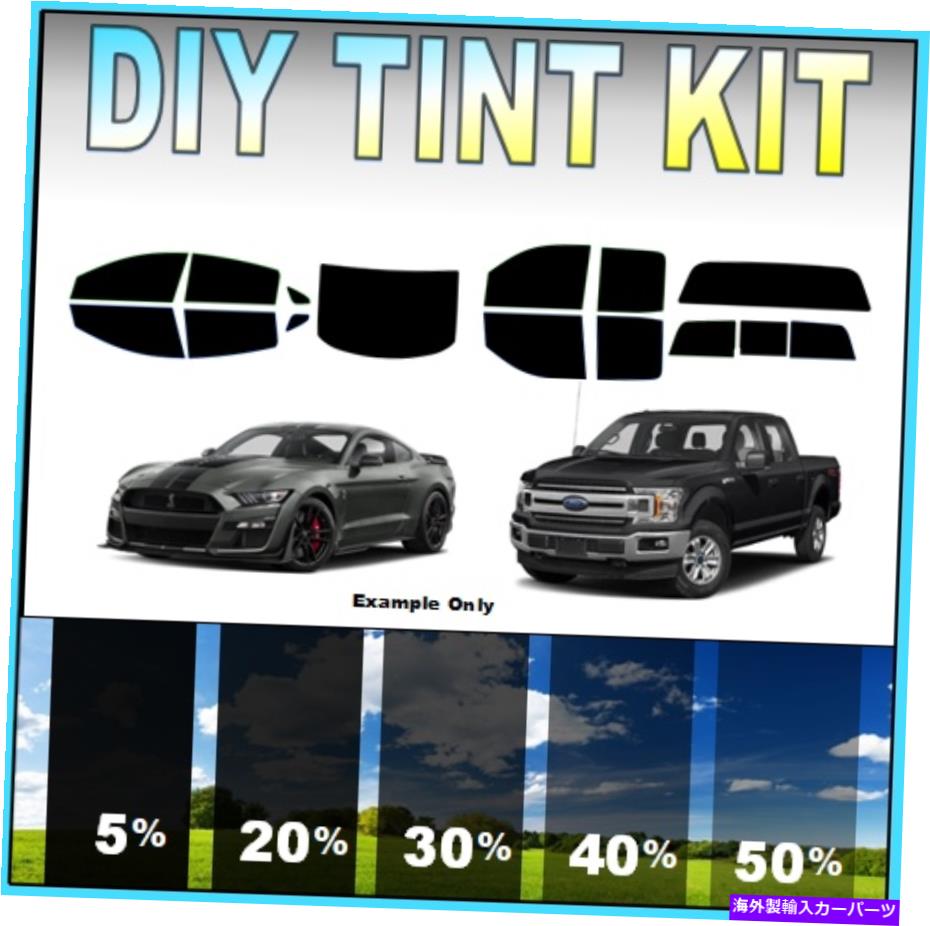カーカバー DIY PRECUT WINDOW TINT KIT-フォード車両2000-21あらゆるシェードすべてのウィンドウに適..