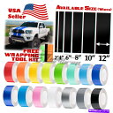 カーカバー トヨタトラックストライプ25フィート / 50フィート用のグロスカラーレーシングストライプビニールラップデカール Gloss Color Racing Stripes Vinyl Wrap Decal For Toyota Truck Stripe 25FT / 50FT