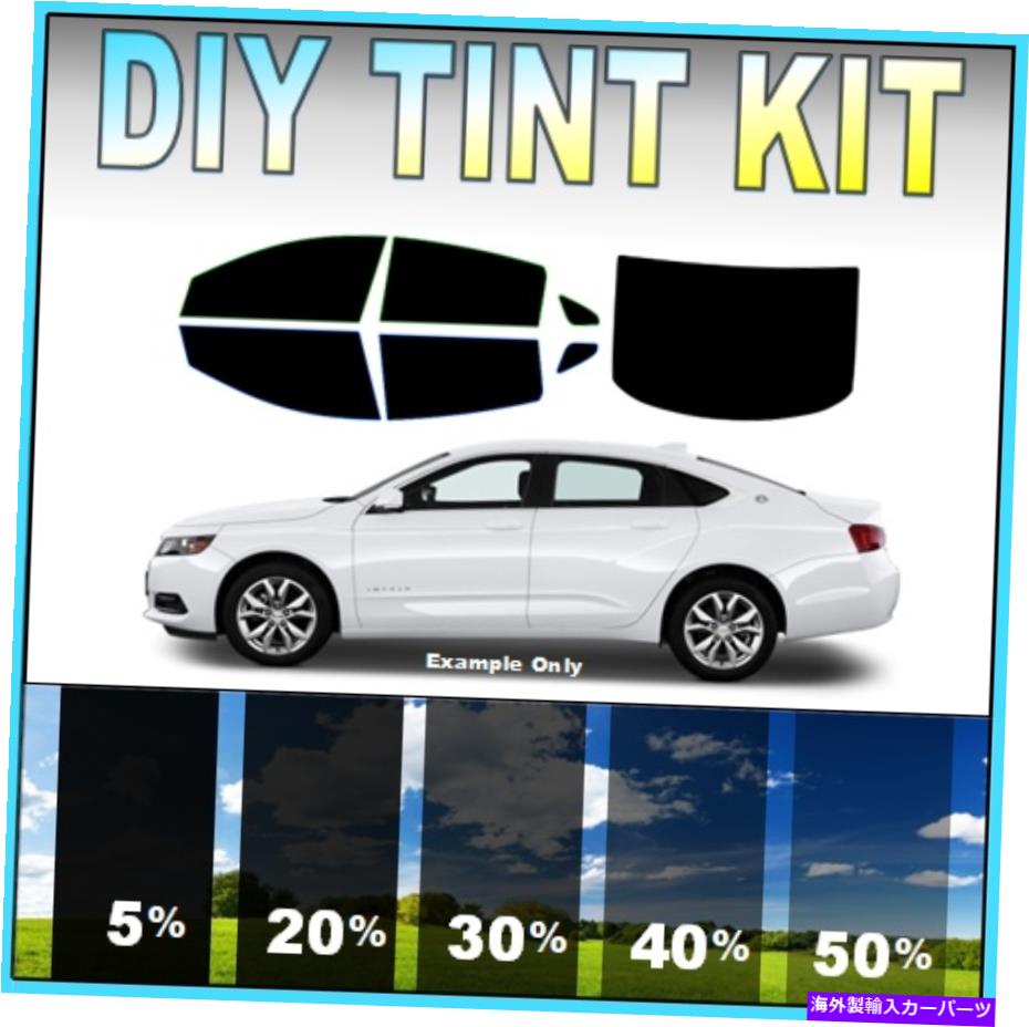 カーカバー DIY Tint Precut Window Tint Kit 2000-21はシボレーインパラすべての窓に適合します DIY T..