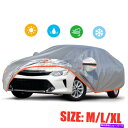 カーカバー audewフルカーカバー210dオックスフォードファブリックUV保護ダストレインスノー抵抗 AUDEW Full Car Cover 210D Oxford Fabric UV Protection Dust Rain Snow Resistant(2)
