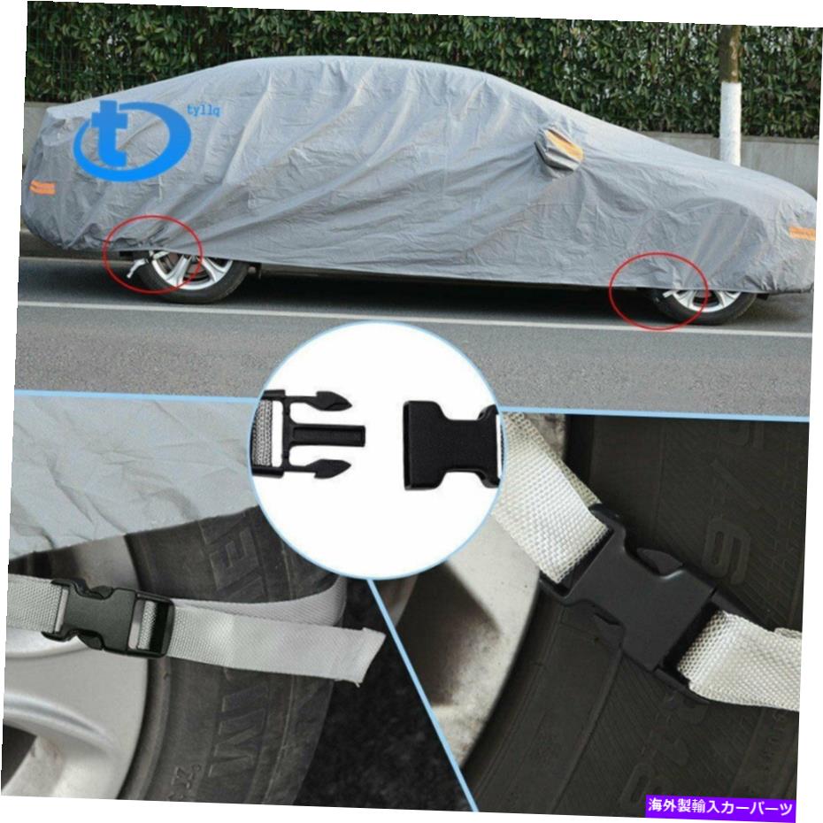 カーカバー 7レイヤーフルカーカバー屋外防水雨UVスクラッチ耐性3xxl 7 Layers Full Car Cover Outdoor Waterproof Rain UV Scratch Resistant 3XXL