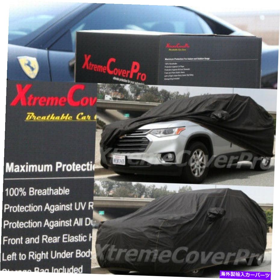 カーカバー 2022シボレーequinox通気性カーカバー付きミラーポケット - 黒 2022 CHEVY EQUINOX BREATHABLE CAR COVER W/MIRROR POCKET - BLACK