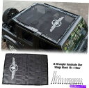 J[Jo[ TVF[hbVVF[hgbvJo[4hAW[vO[18+ jl jluUVی Sunshade Mesh Shade Top Cover UV Protection for 4 Door Jeep Wrangler 18+ JL JLU