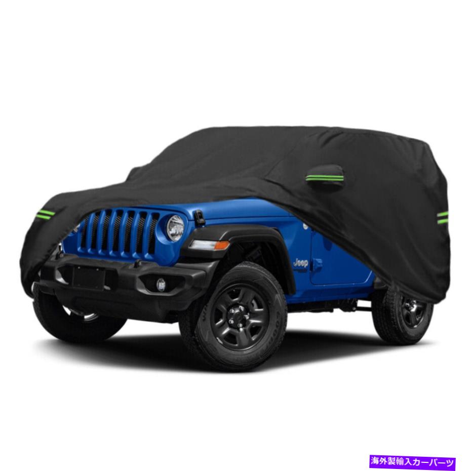 カーカバー SUVカーカバー防水オックスフォードUVジープラングラーの耐性ダスト保護 SUV Car Cover Waterproof Oxford UV Resistant Dust Protection For Jeep Wrangler