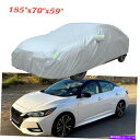 カーカバー 日産セントラオールリングフルカーカバーレインサンUVダスト抵抗性防水 For Nissan Sentra All-Year Full Car Cover Rain Sun UV Dust Resistant Waterproof 1