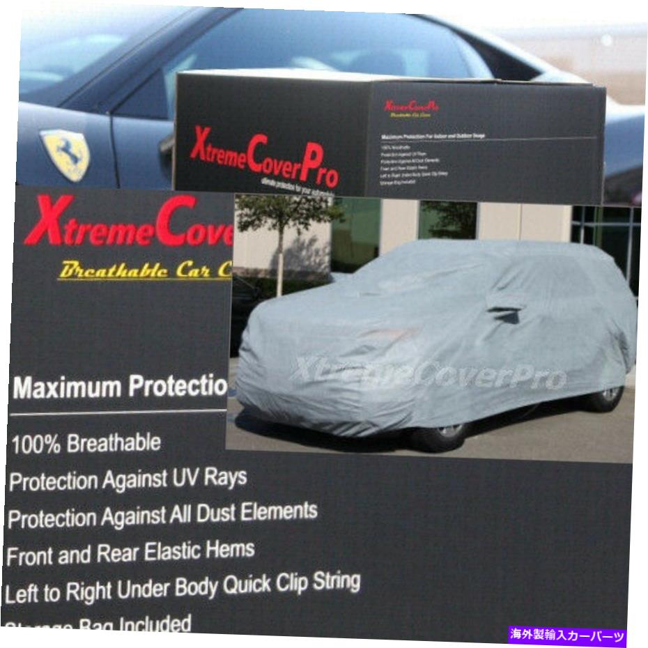 カーカバー 鏡ポケット付き通気性カーカバー-2020 2021スバルクロストレックの灰色 BREATHABLE CAR COVER W/MIRROR POCKET - GREY for 2020 2021 SUBARU CROSSTREK