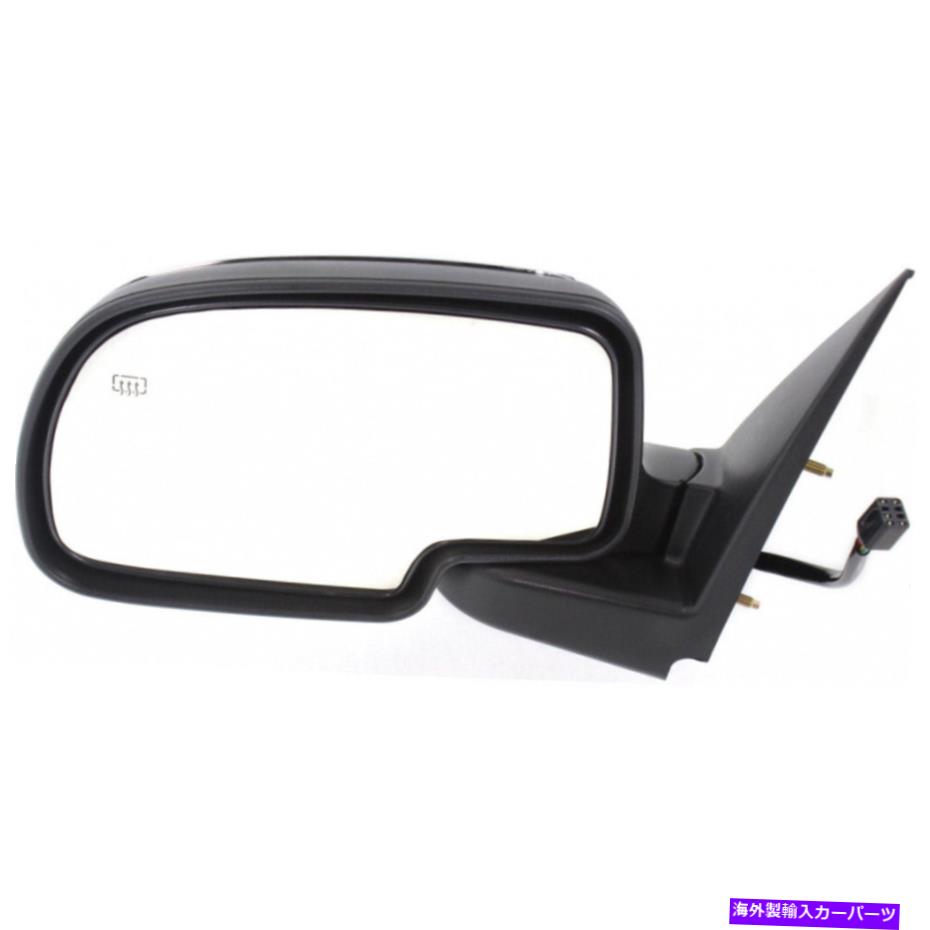 USミラー GMC Sierra 3500 2001 2002ドアミラードライバーサイドの場合|パワー|加熱クロム For GMC Sierra 3500 2001 2002 Door Mirror Driver Side | Power | Heated Chrome