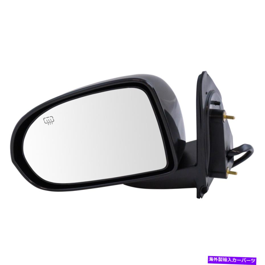 USミラー TRQミラーパワー加熱された滑らかな黒いドライバーサイドジープコンパスのためにLHを去った TRQ Mirror Power Heated Smooth Black Driver Side Left LH for Jeep Compass New